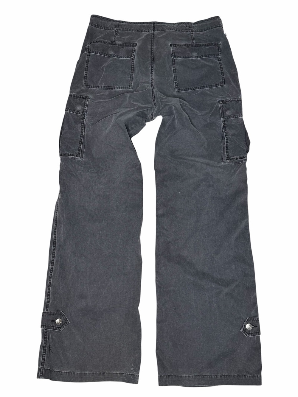 Polo jeans co by Ralph Lauren Women's gray Wide-Leg Cargo Pants 10